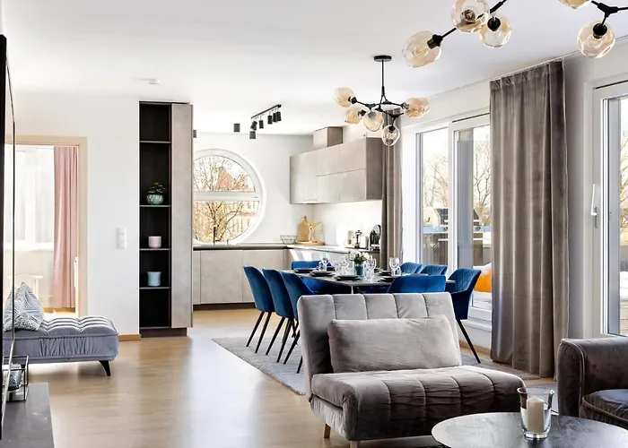 公寓 Vesiroosi Penthouse By River *